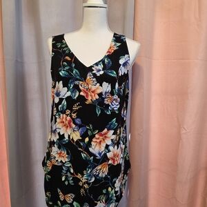 Floral Sleeveless Reversible Top